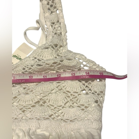 🔆 Aerie White Crochet Maxi Dress - Small NWT - Picture 6 of 6